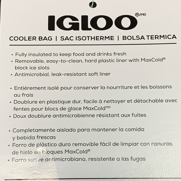 Igloo Insulated 6 Can Hard Liner Square Cooler Bag NWT - Picture 7 of 11